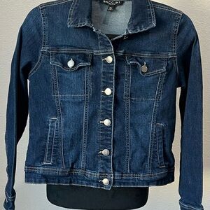 Baccini Dark Blue Jean Jacket for Women